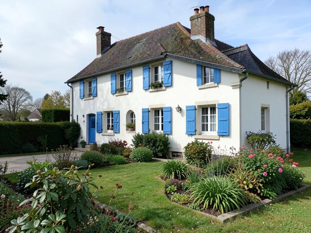 Maison bretonne avec jardin